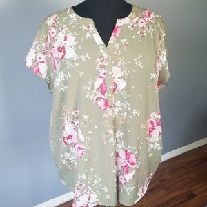 Croft&Barrow short sleeve blouse 3x